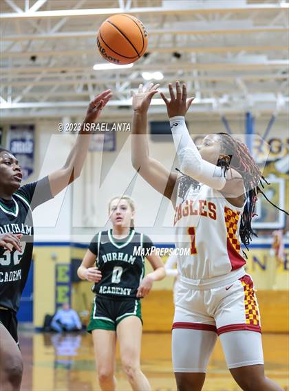 Thumbnail 2 in Durham Academy vs. Douglas Byrd (2023 Cumberland County Schools Holiday Classic Tournament) photogallery.
