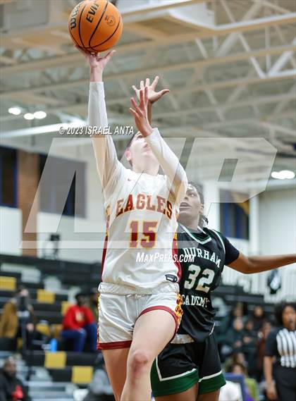 Thumbnail 3 in Durham Academy vs. Douglas Byrd (2023 Cumberland County Schools Holiday Classic Tournament) photogallery.