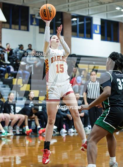 Thumbnail 3 in Durham Academy vs. Douglas Byrd (2023 Cumberland County Schools Holiday Classic Tournament) photogallery.