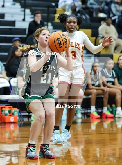 Thumbnail 2 in Durham Academy vs. Douglas Byrd (2023 Cumberland County Schools Holiday Classic Tournament) photogallery.