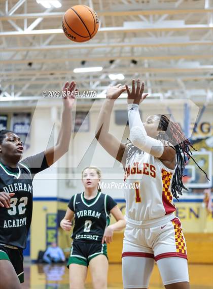 Thumbnail 3 in Durham Academy vs. Douglas Byrd (2023 Cumberland County Schools Holiday Classic Tournament) photogallery.