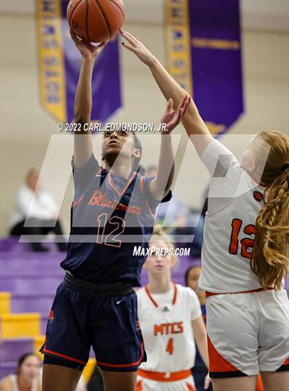 Thumbnail 1 in Middle Tennessee Christian vs. Blackman photogallery.