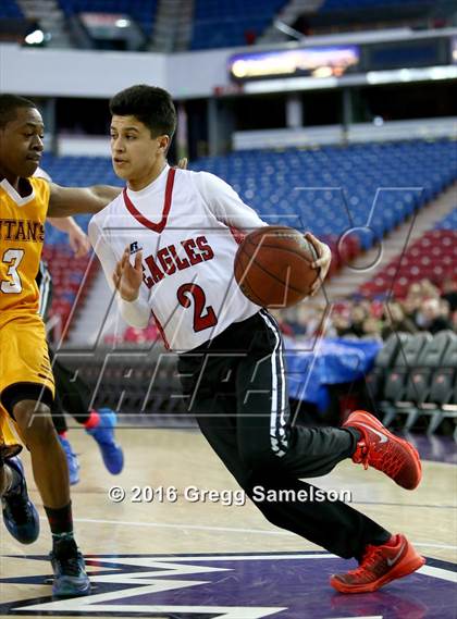 Thumbnail 2 in Stockton Christian vs. Aspire Langston Hughes Academy photogallery.