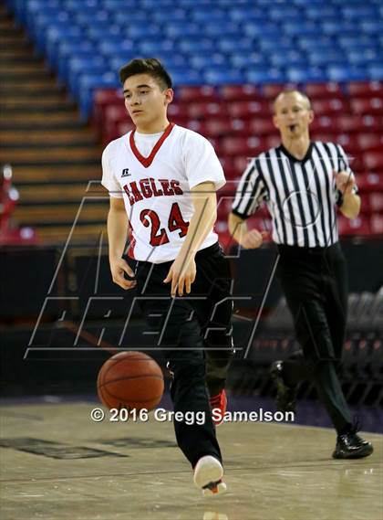 Thumbnail 3 in Stockton Christian vs. Aspire Langston Hughes Academy photogallery.