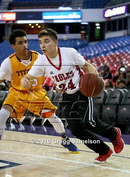 Thumbnail 1 in Stockton Christian vs. Aspire Langston Hughes Academy photogallery.