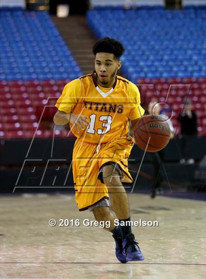 Thumbnail 2 in Stockton Christian vs. Aspire Langston Hughes Academy photogallery.