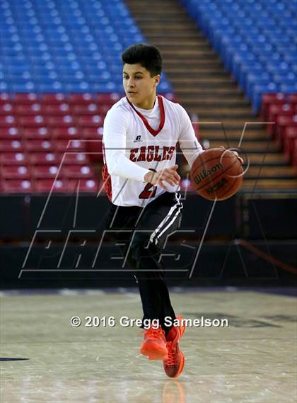 Thumbnail 1 in Stockton Christian vs. Aspire Langston Hughes Academy photogallery.