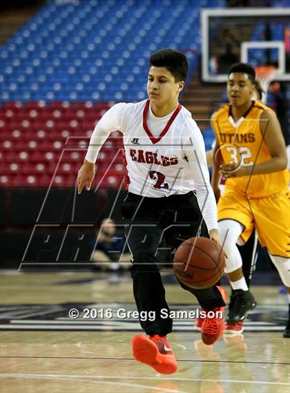 Thumbnail 1 in Stockton Christian vs. Aspire Langston Hughes Academy photogallery.