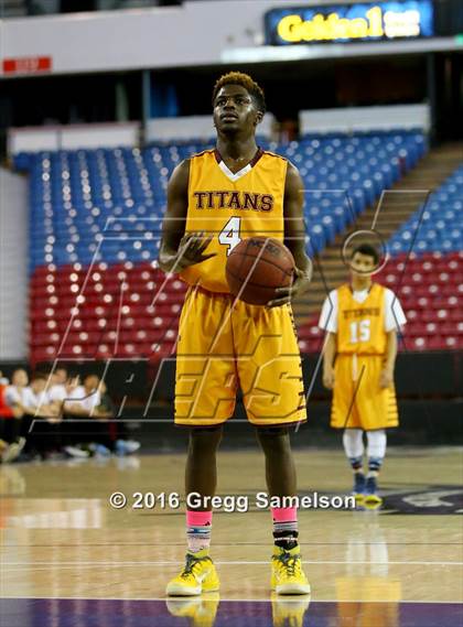 Thumbnail 3 in Stockton Christian vs. Aspire Langston Hughes Academy photogallery.