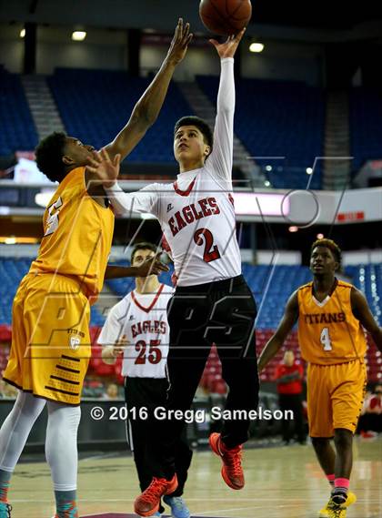 Thumbnail 1 in Stockton Christian vs. Aspire Langston Hughes Academy photogallery.