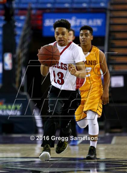 Thumbnail 2 in Stockton Christian vs. Aspire Langston Hughes Academy photogallery.