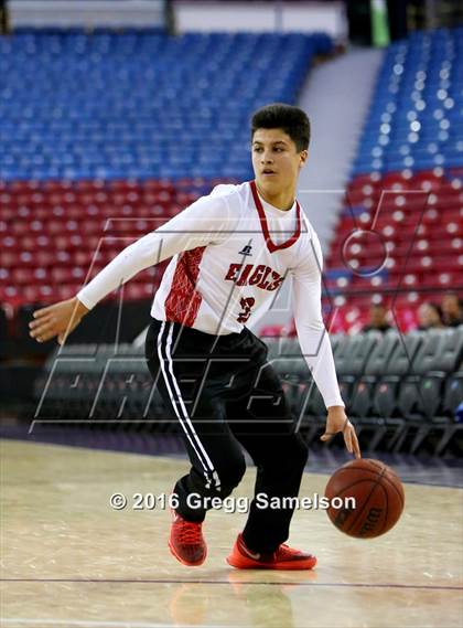 Thumbnail 1 in Stockton Christian vs. Aspire Langston Hughes Academy photogallery.