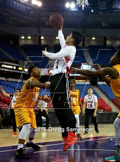 Thumbnail 2 in Stockton Christian vs. Aspire Langston Hughes Academy photogallery.