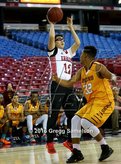 Thumbnail 3 in Stockton Christian vs. Aspire Langston Hughes Academy photogallery.