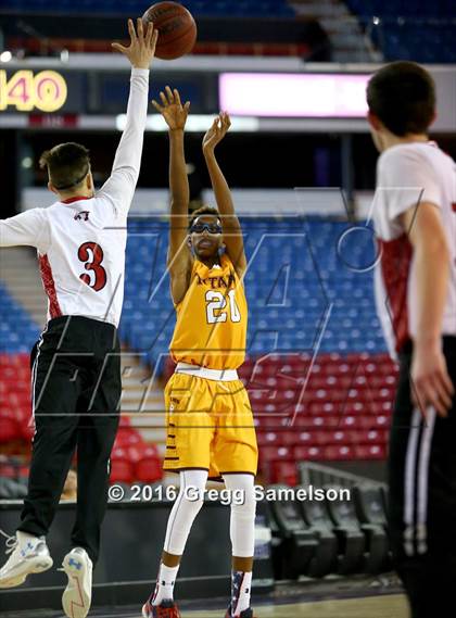 Thumbnail 2 in Stockton Christian vs. Aspire Langston Hughes Academy photogallery.