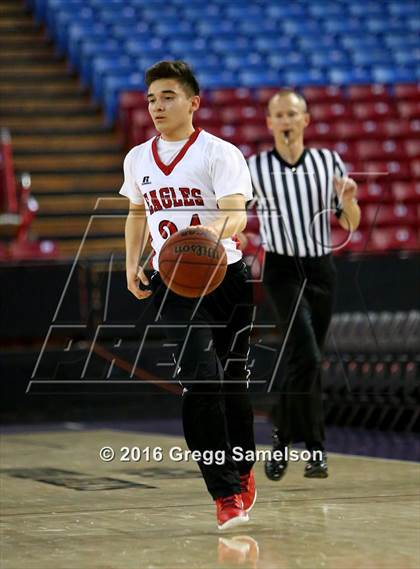 Thumbnail 2 in Stockton Christian vs. Aspire Langston Hughes Academy photogallery.