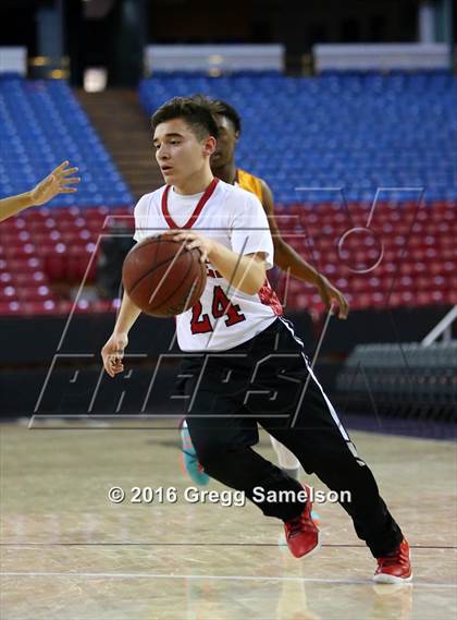 Thumbnail 1 in Stockton Christian vs. Aspire Langston Hughes Academy photogallery.