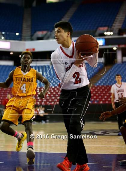 Thumbnail 2 in Stockton Christian vs. Aspire Langston Hughes Academy photogallery.