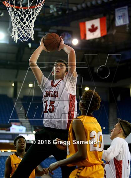 Thumbnail 2 in Stockton Christian vs. Aspire Langston Hughes Academy photogallery.