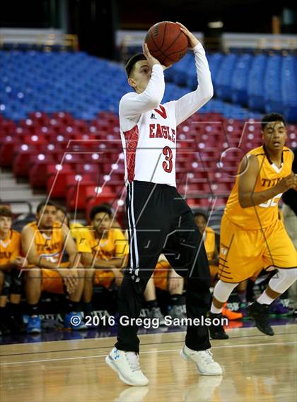 Thumbnail 2 in Stockton Christian vs. Aspire Langston Hughes Academy photogallery.