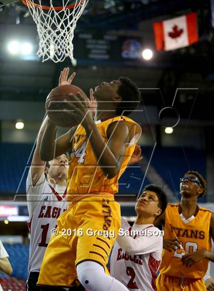 Thumbnail 2 in Stockton Christian vs. Aspire Langston Hughes Academy photogallery.