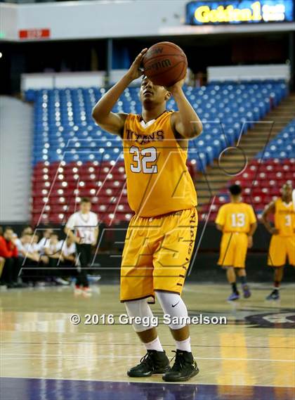 Thumbnail 2 in Stockton Christian vs. Aspire Langston Hughes Academy photogallery.