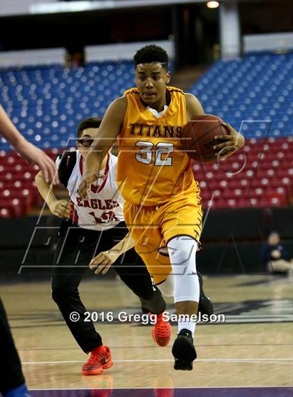 Thumbnail 2 in Stockton Christian vs. Aspire Langston Hughes Academy photogallery.