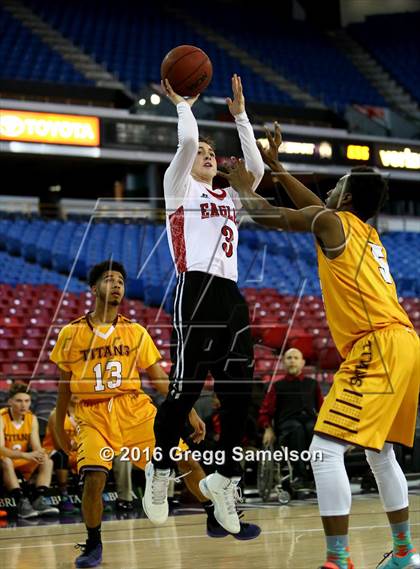 Thumbnail 1 in Stockton Christian vs. Aspire Langston Hughes Academy photogallery.