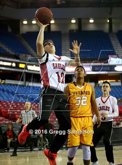 Thumbnail 1 in Stockton Christian vs. Aspire Langston Hughes Academy photogallery.