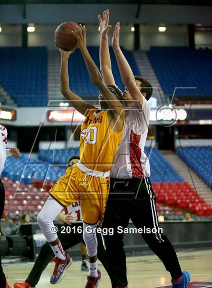 Thumbnail 1 in Stockton Christian vs. Aspire Langston Hughes Academy photogallery.