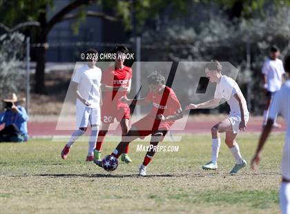 Thumbnail 1 in Mica Mountain vs Tucson High Magnet School (Brandon Bean Soccer Tournament) photogallery.