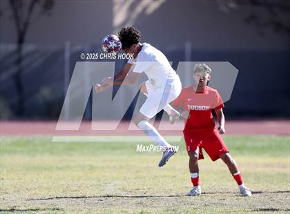Thumbnail 2 in Mica Mountain vs Tucson High Magnet School (Brandon Bean Soccer Tournament) photogallery.