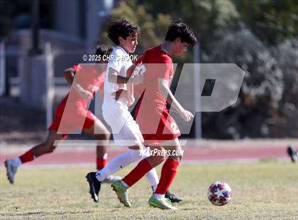 Thumbnail 2 in Mica Mountain vs Tucson High Magnet School (Brandon Bean Soccer Tournament) photogallery.