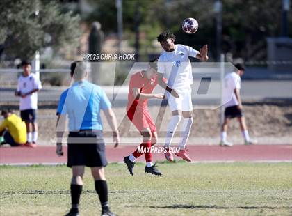 Thumbnail 2 in Mica Mountain vs Tucson High Magnet School (Brandon Bean Soccer Tournament) photogallery.