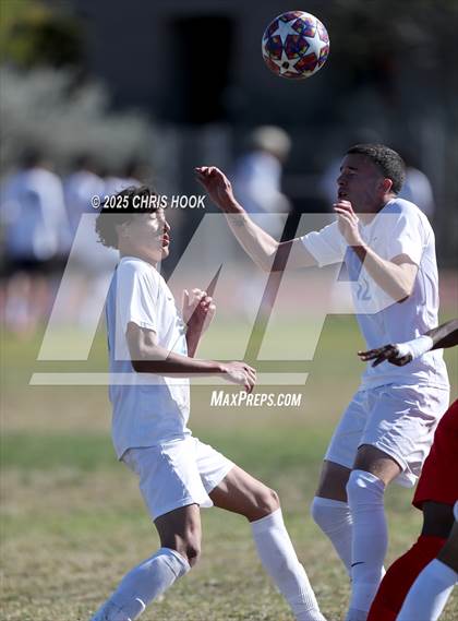 Thumbnail 3 in Mica Mountain vs Tucson High Magnet School (Brandon Bean Soccer Tournament) photogallery.