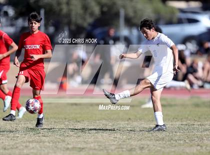Thumbnail 1 in Mica Mountain vs Tucson High Magnet School (Brandon Bean Soccer Tournament) photogallery.