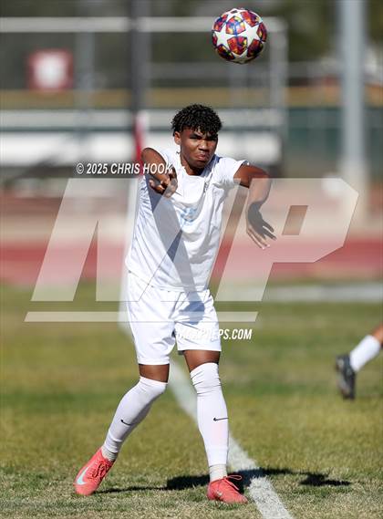 Thumbnail 2 in Mica Mountain vs Tucson High Magnet School (Brandon Bean Soccer Tournament) photogallery.