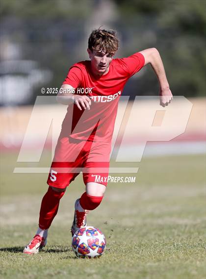 Thumbnail 1 in Mica Mountain vs Tucson High Magnet School (Brandon Bean Soccer Tournament) photogallery.