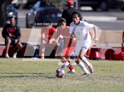 Thumbnail 2 in Mica Mountain vs Tucson High Magnet School (Brandon Bean Soccer Tournament) photogallery.