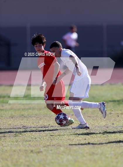 Thumbnail 1 in Mica Mountain vs Tucson High Magnet School (Brandon Bean Soccer Tournament) photogallery.