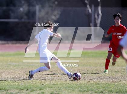 Thumbnail 1 in Mica Mountain vs Tucson High Magnet School (Brandon Bean Soccer Tournament) photogallery.