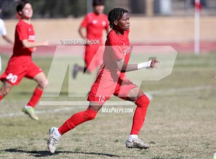 Thumbnail 3 in Mica Mountain vs Tucson High Magnet School (Brandon Bean Soccer Tournament) photogallery.