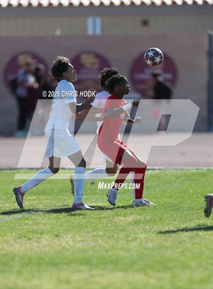 Thumbnail 2 in Mica Mountain vs Tucson High Magnet School (Brandon Bean Soccer Tournament) photogallery.