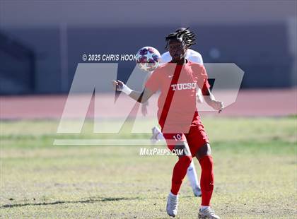 Thumbnail 3 in Mica Mountain vs Tucson High Magnet School (Brandon Bean Soccer Tournament) photogallery.
