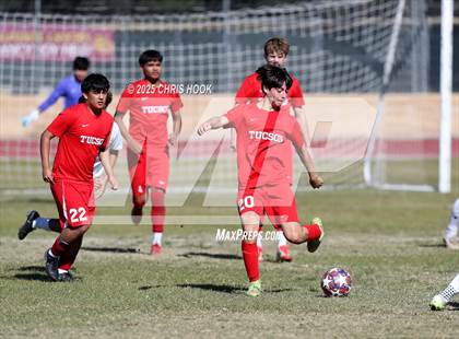 Thumbnail 3 in Mica Mountain vs Tucson High Magnet School (Brandon Bean Soccer Tournament) photogallery.