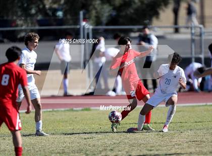 Thumbnail 1 in Mica Mountain vs Tucson High Magnet School (Brandon Bean Soccer Tournament) photogallery.