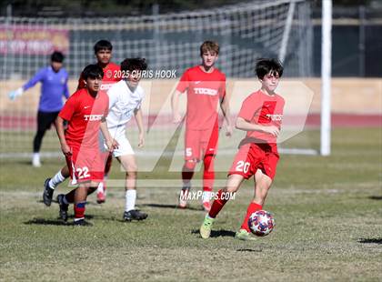 Thumbnail 1 in Mica Mountain vs Tucson High Magnet School (Brandon Bean Soccer Tournament) photogallery.