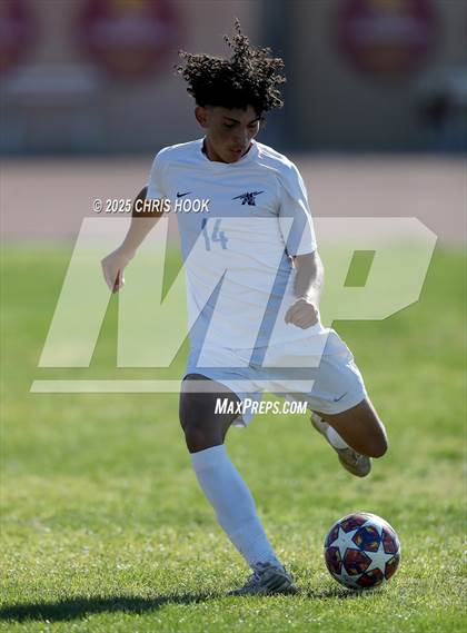 Thumbnail 3 in Mica Mountain vs Tucson High Magnet School (Brandon Bean Soccer Tournament) photogallery.