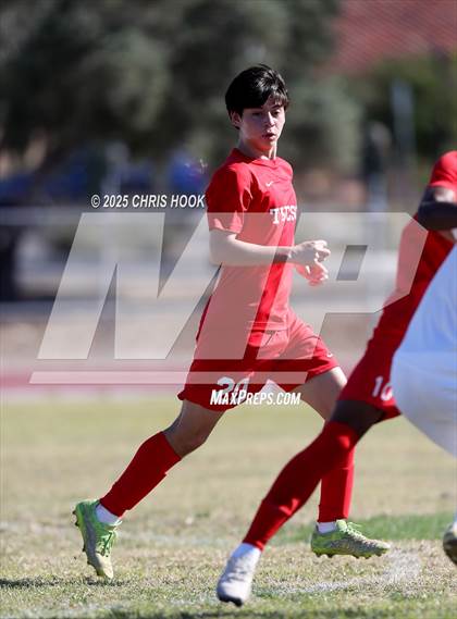 Thumbnail 3 in Mica Mountain vs Tucson High Magnet School (Brandon Bean Soccer Tournament) photogallery.
