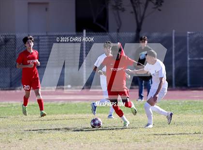 Thumbnail 1 in Mica Mountain vs Tucson High Magnet School (Brandon Bean Soccer Tournament) photogallery.